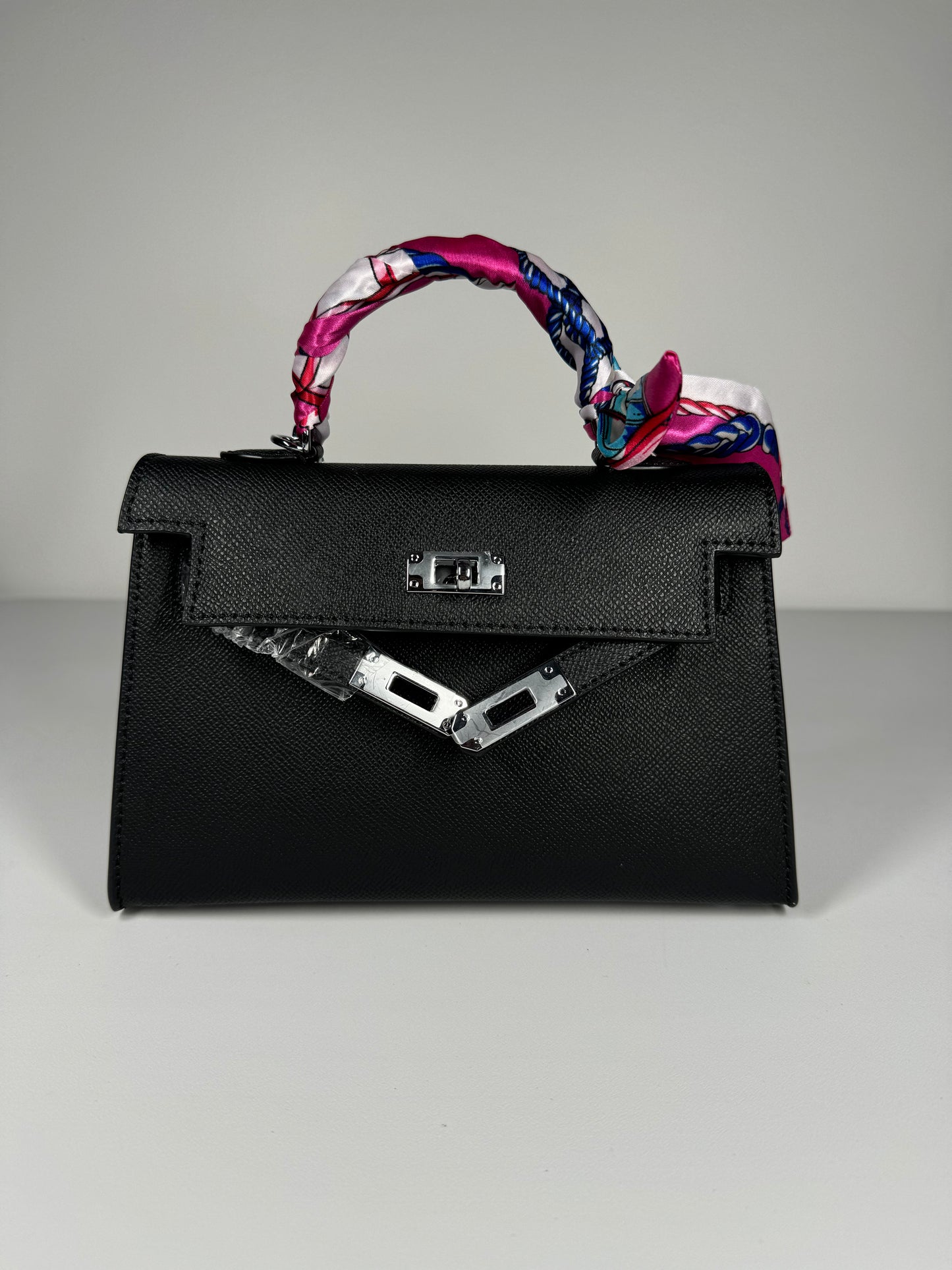 Sac à main "style" Kelly 22cm Noir