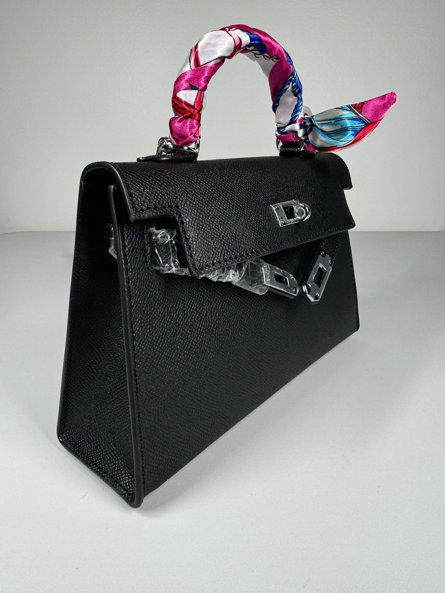 Sac à main "style" Kelly 22cm Noir