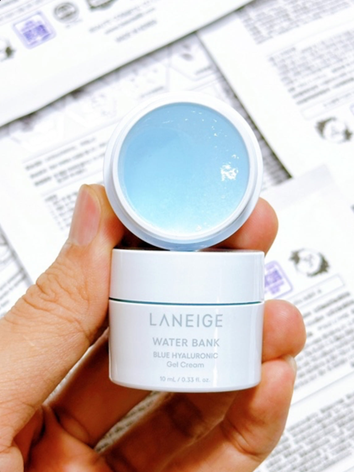 LANEIGE - Gel-crème hyaluronique bleu Water Bank - 10ml crème de jour