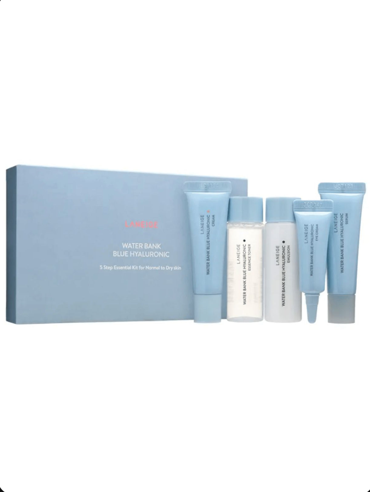 LANEIGE - Water Bank Blue Hyaluronic 5 Step Essential Kit (Peau Normale à Sèche) coffret