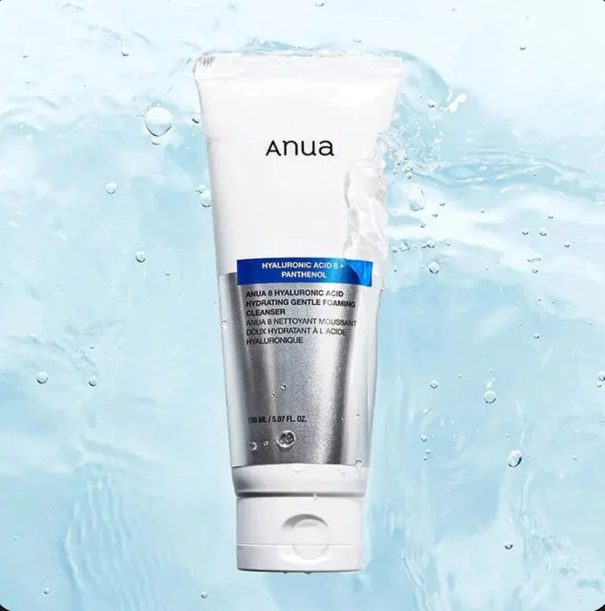 ANUA 8 Hyaluronic Acid Hydrating Gentle Foaming Cleanser/ Nettoyant 150ML