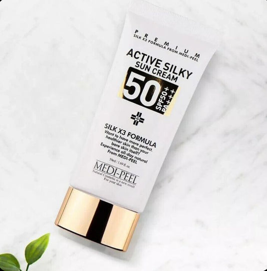 MEDIPEEL – Active Silky Sun Cream SPF50+ PA+++ / Crème Solaire 50ML