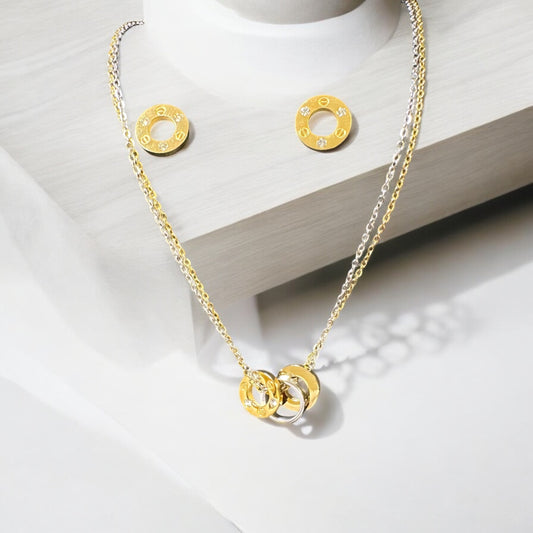 AVA ( Parure Boucle + Collier )