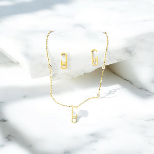 MÉSSILA ( Parure Boucle + Collier )