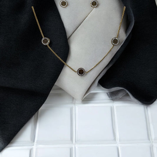 LILA ( Parure Boucle + Collier )