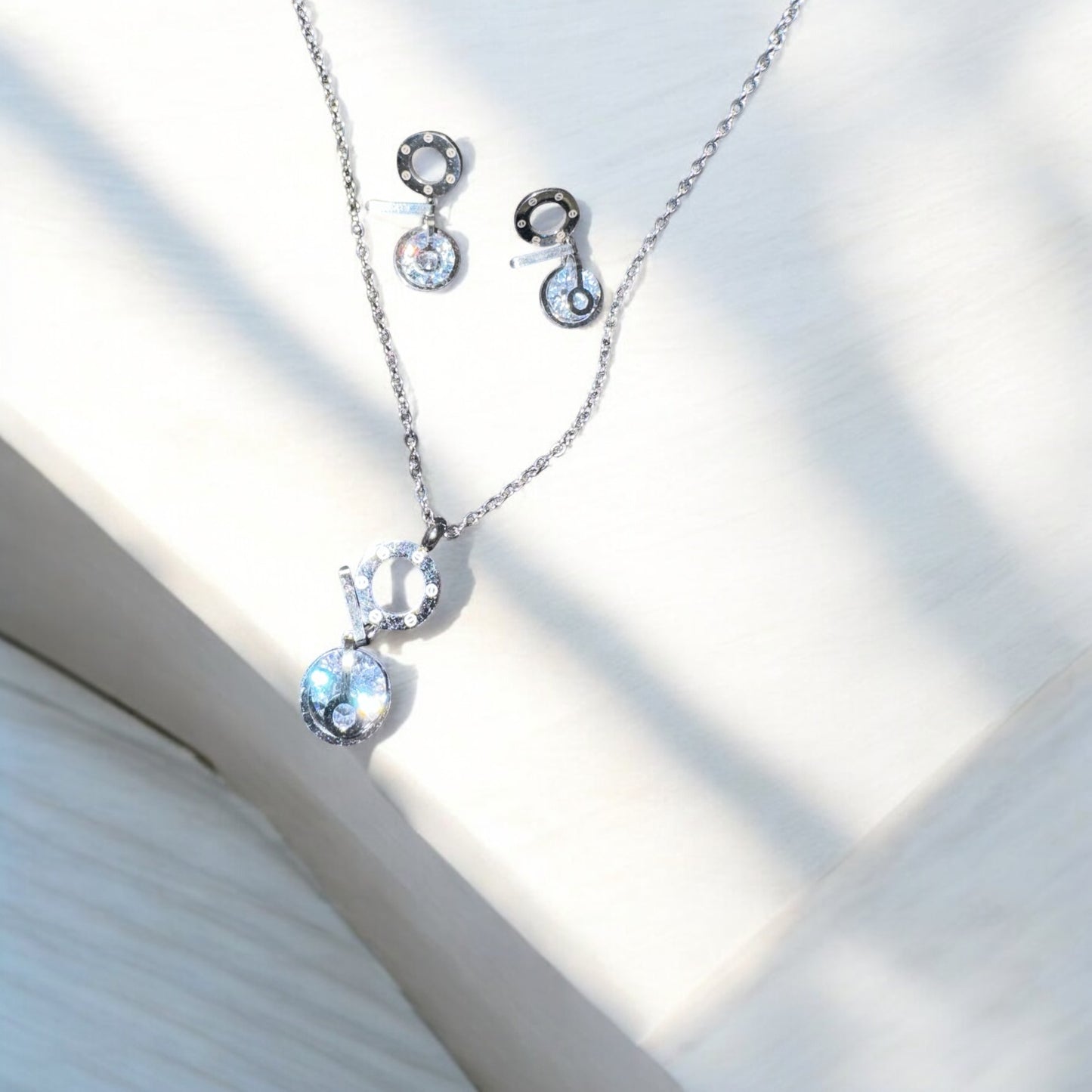 LINA ( Parure Boucle + Collier )