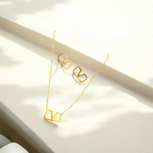 VALENTINA ( Parure Boucle + Collier )