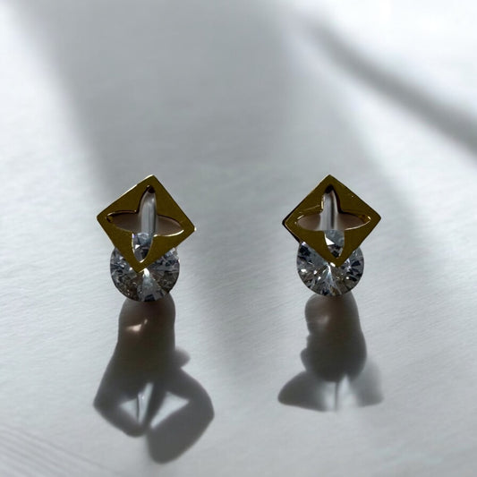 FLEUR ( Boucle D'oreille Or )